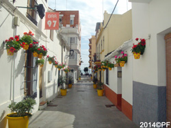 Una de varias calles peatonales en la Ciudad Antigua