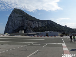 The rock seen from the airport