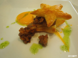 Plato del men de degustacin