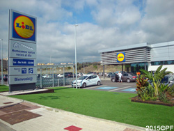 El Lidl en Cancelada....