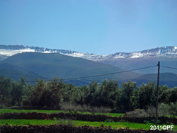 The Atlas mountains are snow covered most of the year