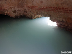 Colores increbles en el interior de la cueva