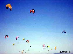 Kite surfers in Tarifa